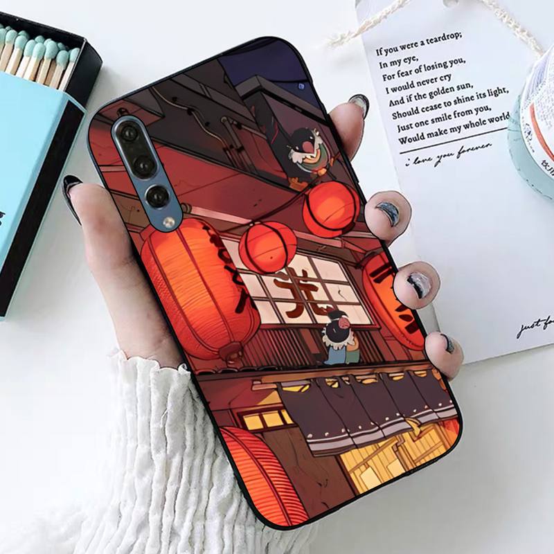 Japanese Style Art Phone Case for Huawei P30 40 20 10 8 9 lite pro plus Psmart2019