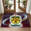 Burnley Football Design Crystal Velvet Rug Soft Decorative Mat for Bedroom Entrance