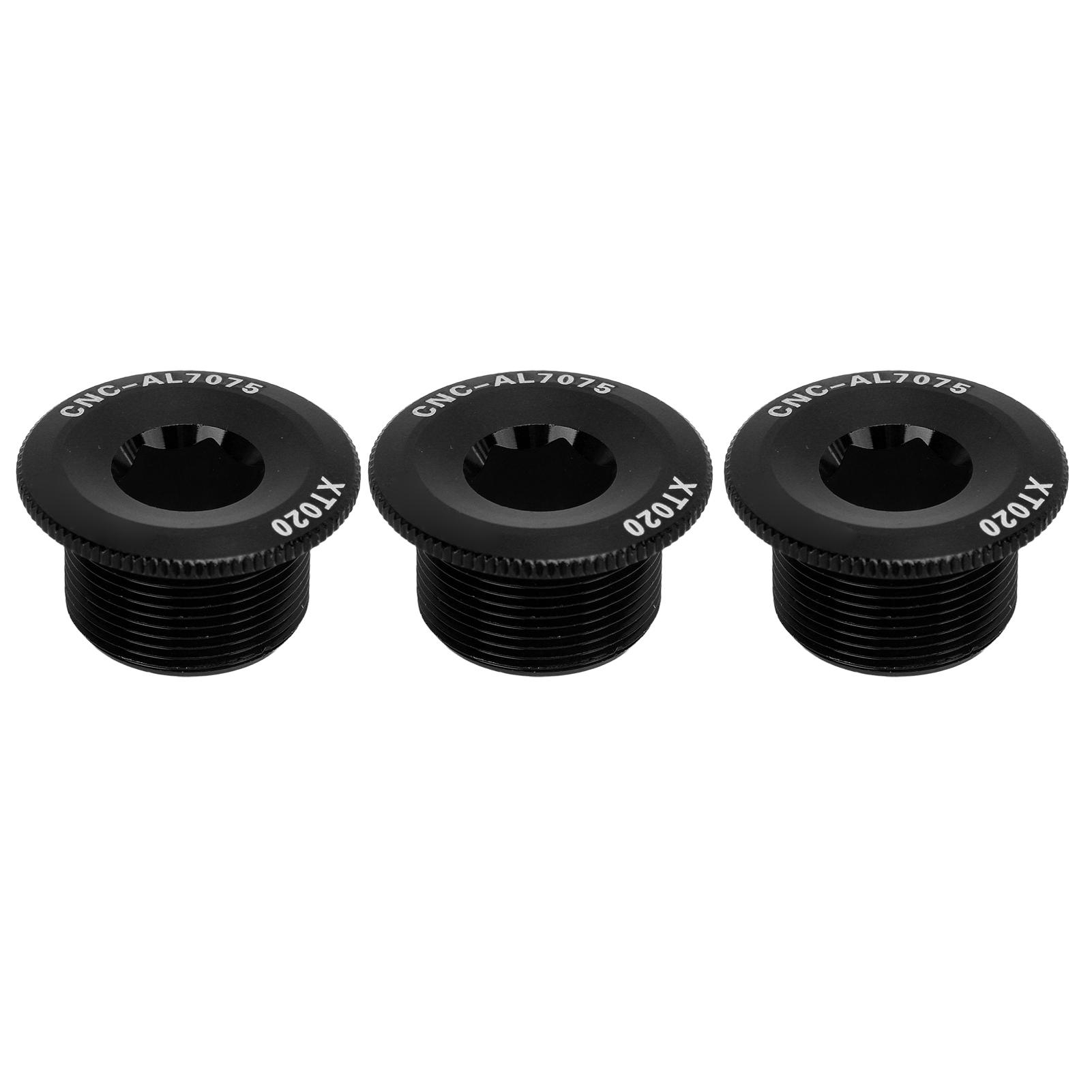 

3pcs M20 Crank Cover Screws Rustproof Corrosion Resistant Aluminum Alloy Bike Crank Cover Screws for Mountain Bike чорний