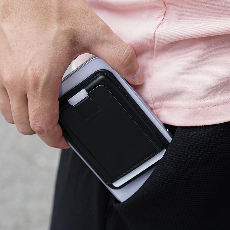 1 Unidad Soporte para Teléfono Móvil Funda para Tarjetas para Teléfono Móvil de 4.7 Pulgadas o Superior Adhesivo Trasero Funda para Tarjetas Soporte Invisible PU Soporte para Tarjetas