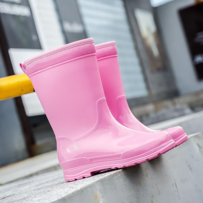 

Средняя обувь для дождя, женская нескользящая обувь для воды, женская рабочая мода, резиновые сапоги, подошва из говяжьих сухожилий, комбинезоны для взрослых, водонепроницаемая обувь на клею, водные сапоги 41 красный