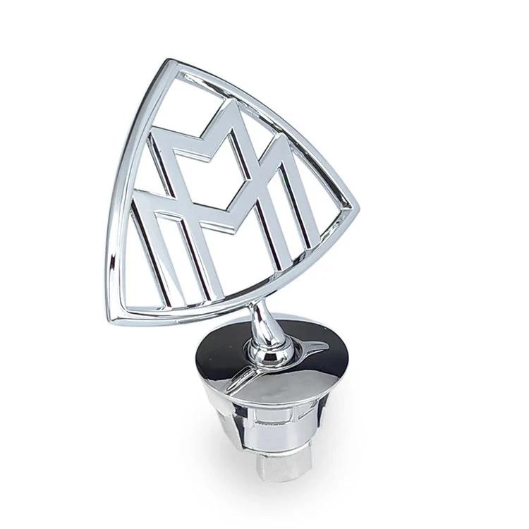 

New 2025 Hot Maybach Emblem Car Hood Front Chrome Logo Zinc Alloy Accessories For Mercedes Benz AMG E S C A B Class S450 S480 S