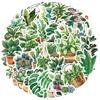 50-100Pcs Plant Flowerpot Waterproof Graffiti Sticker Aesthetic Decorative Luggage Laptop Phone Guitar Scrapbook Kids Stickers
