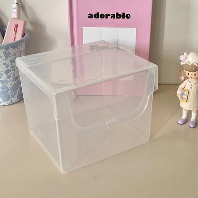Fotokarten Aufbewahrungsbox Aufkleber Korea Idol Kartenhalter Schreibtisch Transparenter Aufbewahrungs-Organizer Sortierbox Schreibwaren