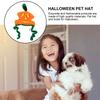 1pc Pumpkin Hat for Small Dogs Halloween Pet Costume Elastic Reusable Dog Cape Stylish Premium Material Pet Ornament