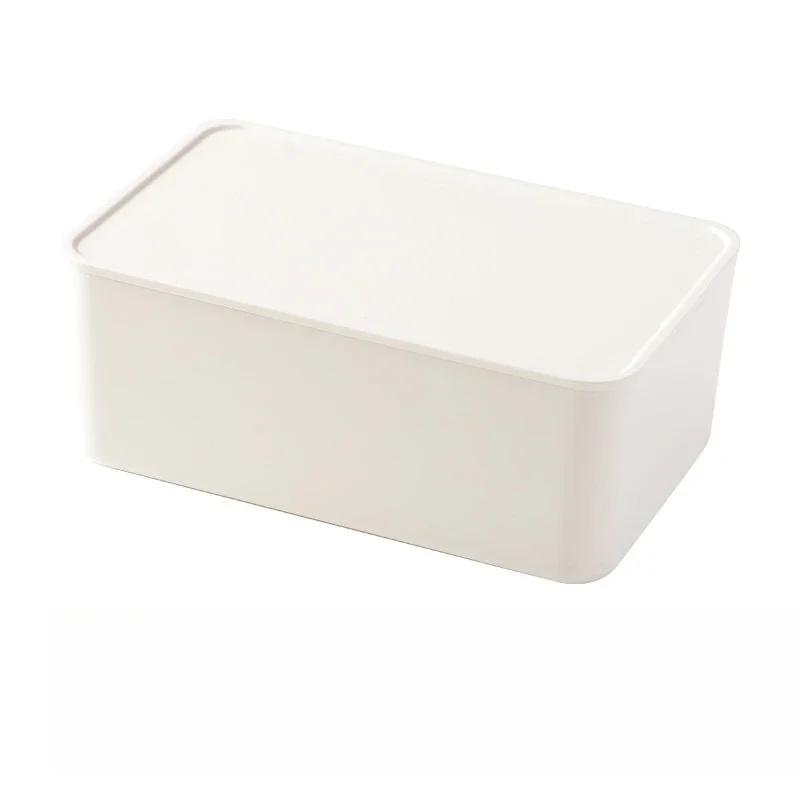 1PC Japanese style wet tissue box with lid dustproof household desktop disposable mask storage storage box