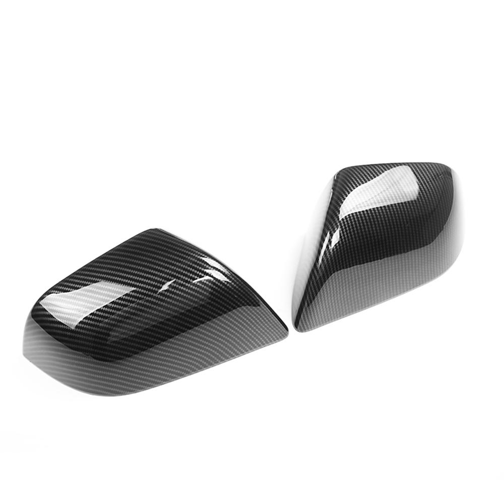 For Tesla Model 3 2017-2023 Matte Carbon Fiber Rearview Mirrors Guard Covers Caps Side Mirror Protector Exterior