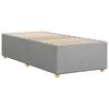 Bed Frame without Mattress Light Grey 80 x 200 cm Fabric
