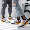 Studenten-Luftkissen-Schuhe Damen Plateau Laufschuhe Damen Sommer Freizeit Wellenschuhe Weiß Glück