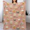 Oodles of Noodles Throw Blanket Ultra Soft Flannel Fleece Blanket for All Seasons
