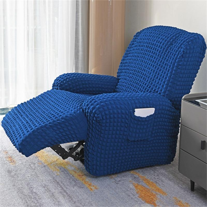 Elegant Elastic Bubble Grid Tub Single Armchair Cover with Armrests, Soft and Comfortable Single Seats Sofa Cover for Relaxation