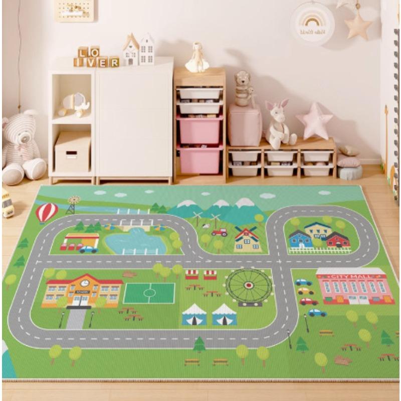 Children's Carpet Urban Planning Climbing Rugs Large Anti Slip Easy To Maintain Floor Mats Kindergarten Early Education Carpet