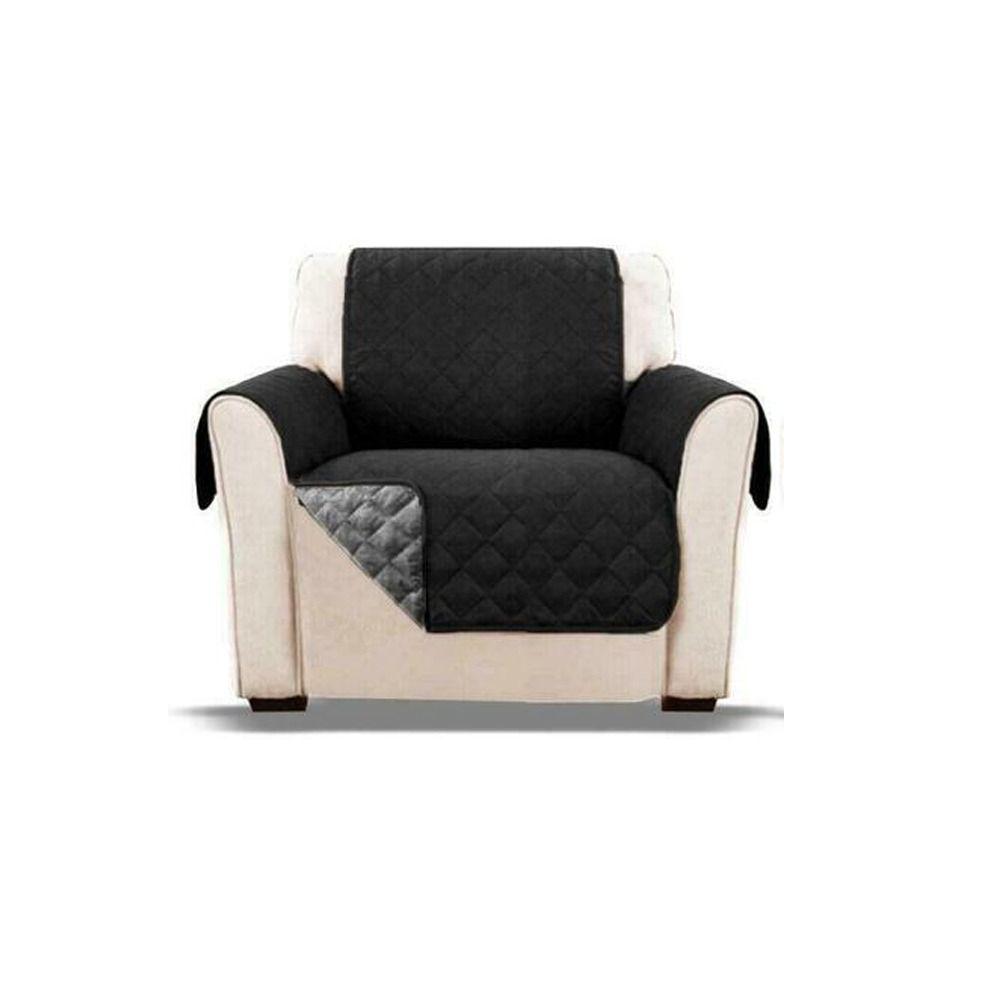 

Solid Color Elasticity Soft Sofa Covers Settee Covers Chair Protector Couch Slipcover black-1seat