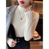 Gentle Sweater High Neck Pullover Knit Thick Women's Plush Autumn and Winter