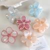 Creamy Jelly Color Flowers Hair Claw Spring/summer New Hair Clip for Women Girl Elegant Hairpins Crab Barrettes Hair Accessories
