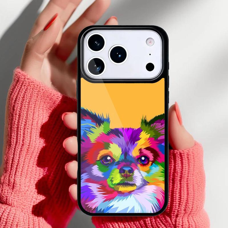 Cute Chihuahua Dog Mom Phone Case for iPhone 17 16 15 14 13 Pro Max Back Cover for 12 11 Pro Coque