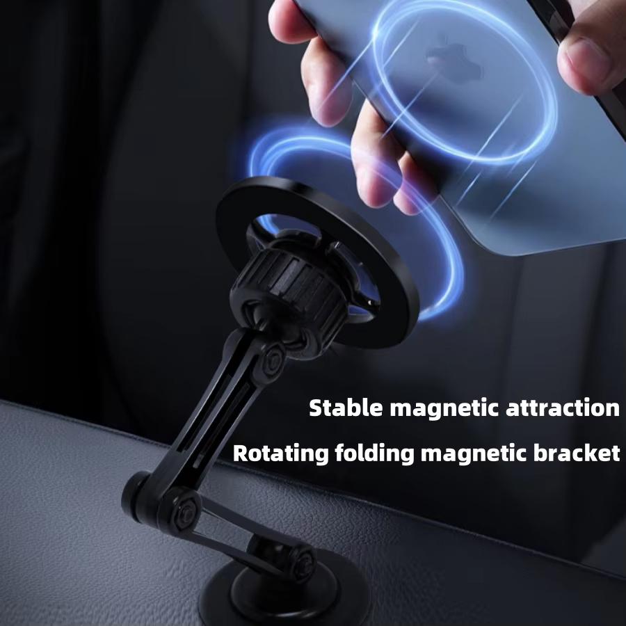 Car Phone Holder 360° Rotate Metal Magnetic Foldable Magsafe Phone Stand Air Vent Magnet Mount GPS Support For All Phones