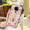 Wrist Strap Dirt-resistant Phone Case For Nokia 5.4 Back Cover Durable Wristband Silicone Soft case Protective Cartoon