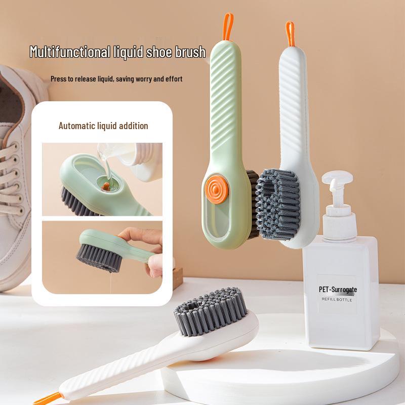 Homejia Press-Type Soft Bristle Shoe Cleaning Brush