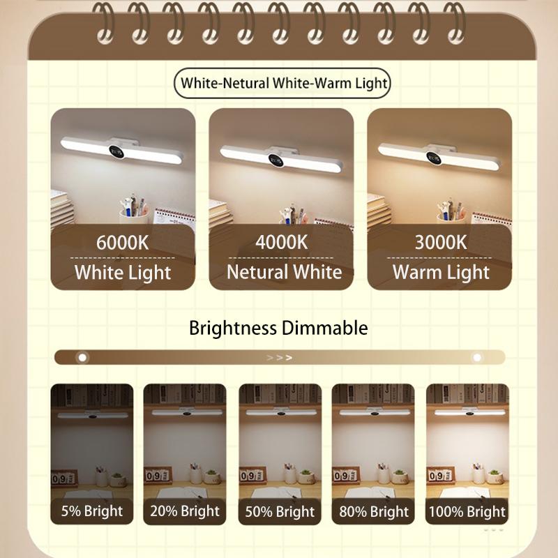 Eye Protection LED Desk Lamp Learning Special Charging College Student Dormitory Magnetic Suction Ceiling Desk