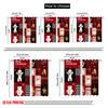 2Pcs,2D Plane Printing Curtains Roller Blinds Christmas Elements Polyester Fabric (Without Rod) Versatile All Use For Bedroom,