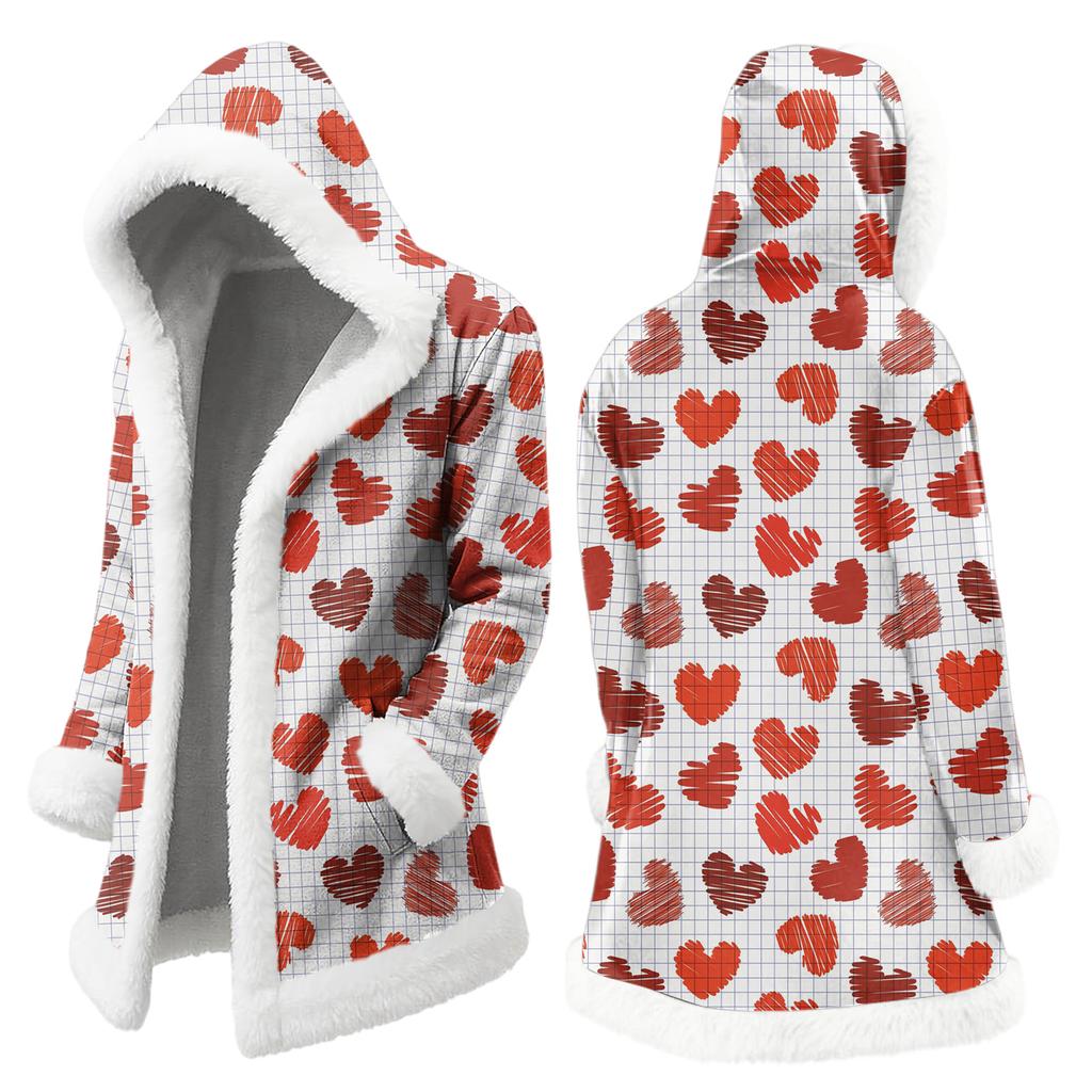 Unisex Kapuzenstrickjacke mit Taschen, Warme Oberbekleidung