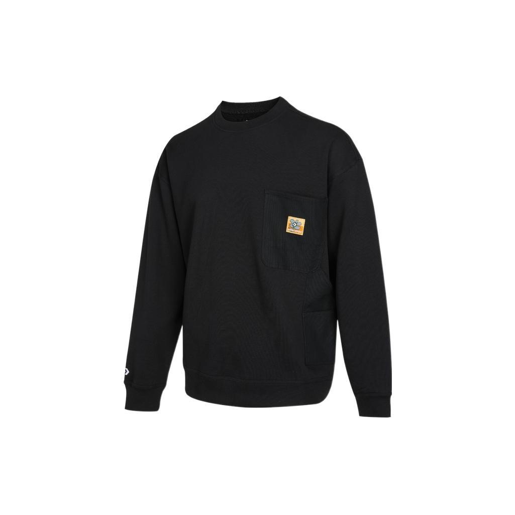 Converse Crafted Fashion Crew Asia Sizing  Black  Men s 10024165-A02 M