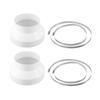 2PCS Duct Reducer PVC Duct Adapter With Hose Clamp Adaptive Vent System (8 To 6 Inch) Reducing Connectors Home Improvement