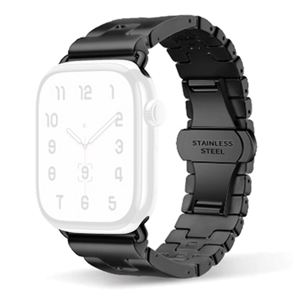 Replacement Strap For Apple Watch Series 10 Ultra 9 8 7 SE 6 5 4 3 2 1 46mm 49mm 45mm 44mm 42mm H Type Metal Watch Band