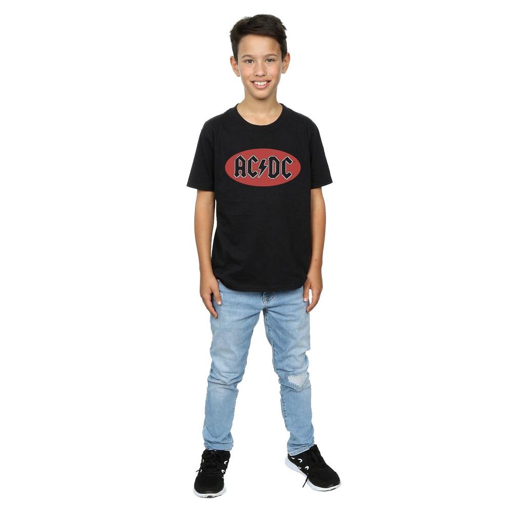 AC/DC Boys Red Circle Logo T-Shirt