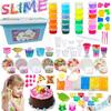 150 Yen OFF coupon75PCS Setslime Kit 24 Colors Slime + 6 Clay Toy Ice Cream Pearl Rainbow Fruit Slices Animal Models Foam Beads Sequins Handmade DIY