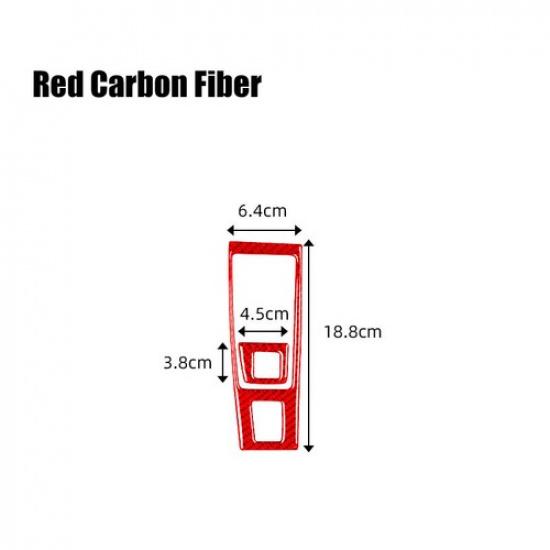 Red Carbon Car Gear Shift Panel Interior Trim Sticker For Lexus CT200h 2011-17