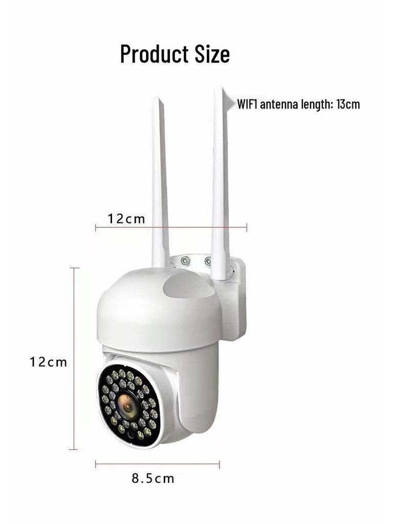 iCam365 1.5-Inch Outdoor Waterproof WiFi Dome Camera - Ultra HD Home Surveillance