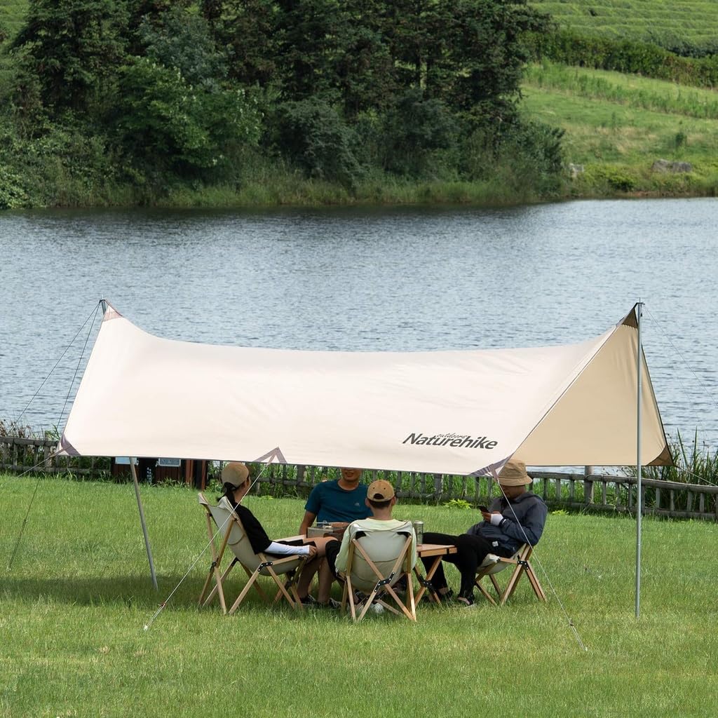 Naturehike Auvent Bâche Imperméable UV Multifonctionnel Ultra Imperméable Camping Extérieur Sac de Rangement de Chaleur Inclus x Ombre, Bâche, UV, Coup de Soleil,