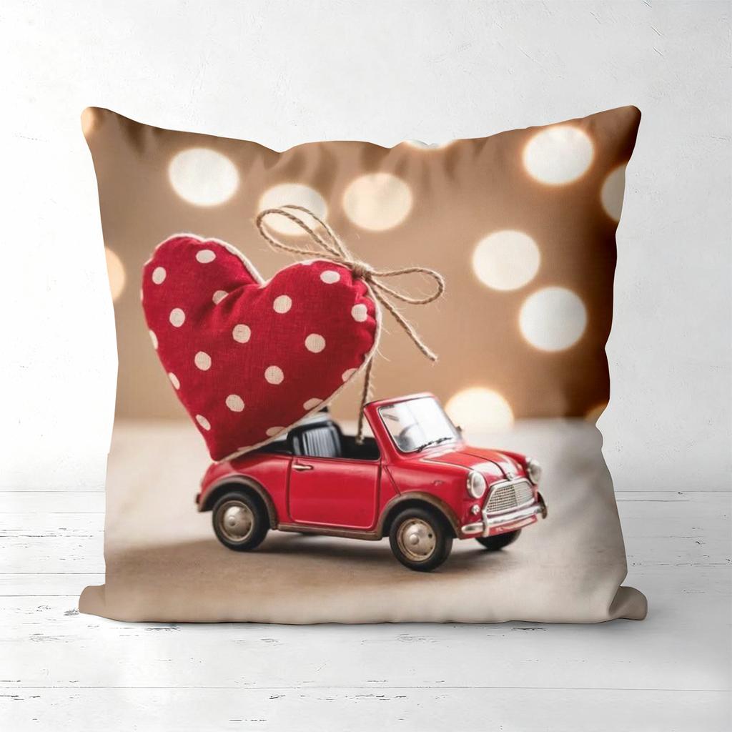 I love you Heart Patterns Happy Valentine Day Pillows Polyester pillowcase, sofa decorative cushion cov Headboard Pillow