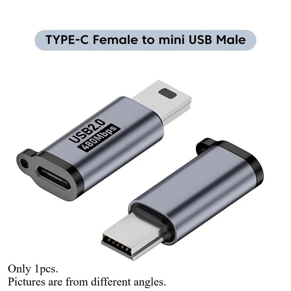 Micro USB To Type C Adapter Mini USB To USB C 480Mbps Fast Data Charging Connector USBC To Lightning Adapter for