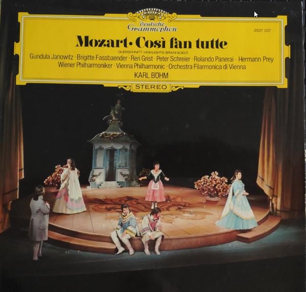 

LP Record MOZART, KARL BOHM, WIENER PHILHARMO - Cosi Fan Tutte : Querschnitt Highli 2537037 Deutsche Grammo 1977 Germany Classical Used