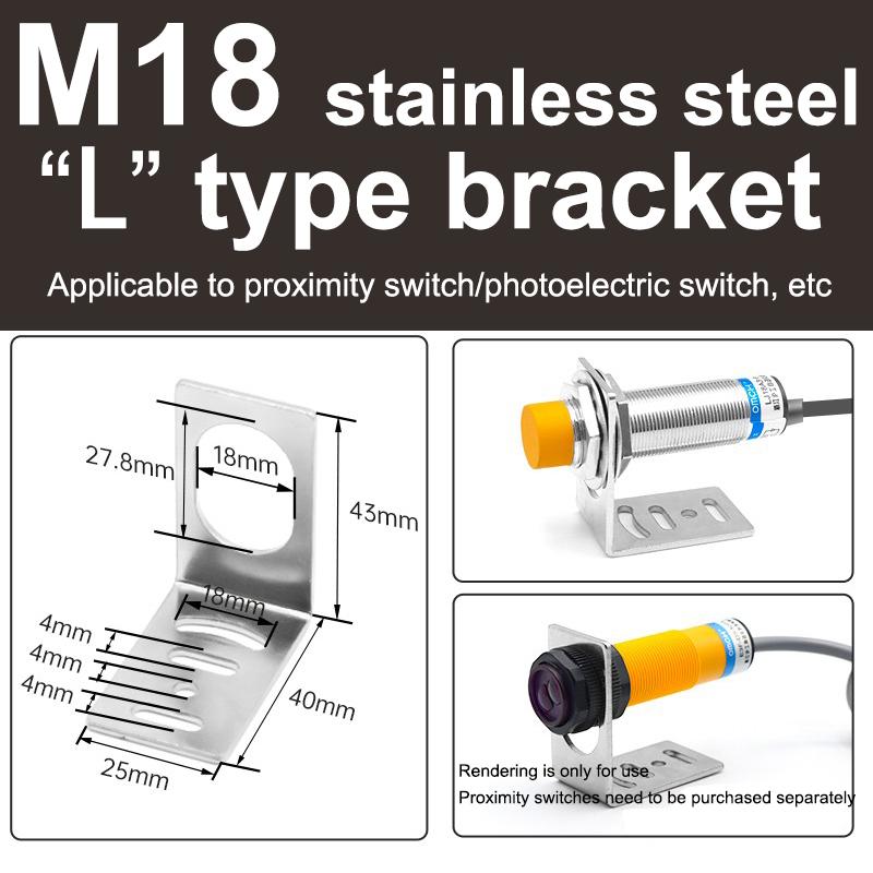 M8M12M18M30  1 tvarovaný L-tvarovaný Montážní Pevný Základní Držák Pro Bezkontaktní Spínač Fotoelektrický Spínač Senzor