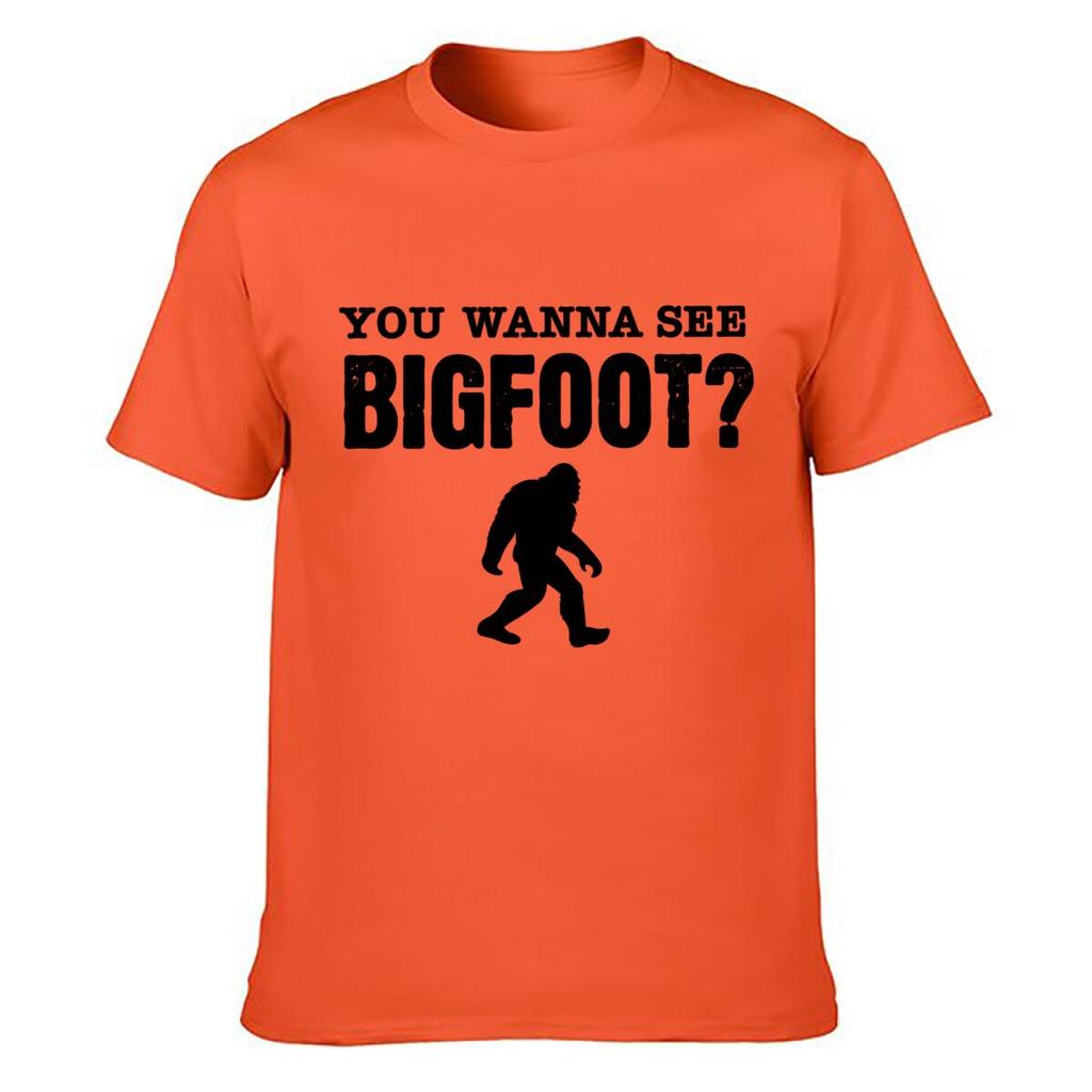 You Wanna See Bigfoot Sasquatch Silhouette Funny Question Unisex Summer TShirt Top