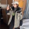 Autumn and Winter Down and Cotton Jackets for Female Workers Clothing , Thick Korean Cotton Jackets, Couple Jackets