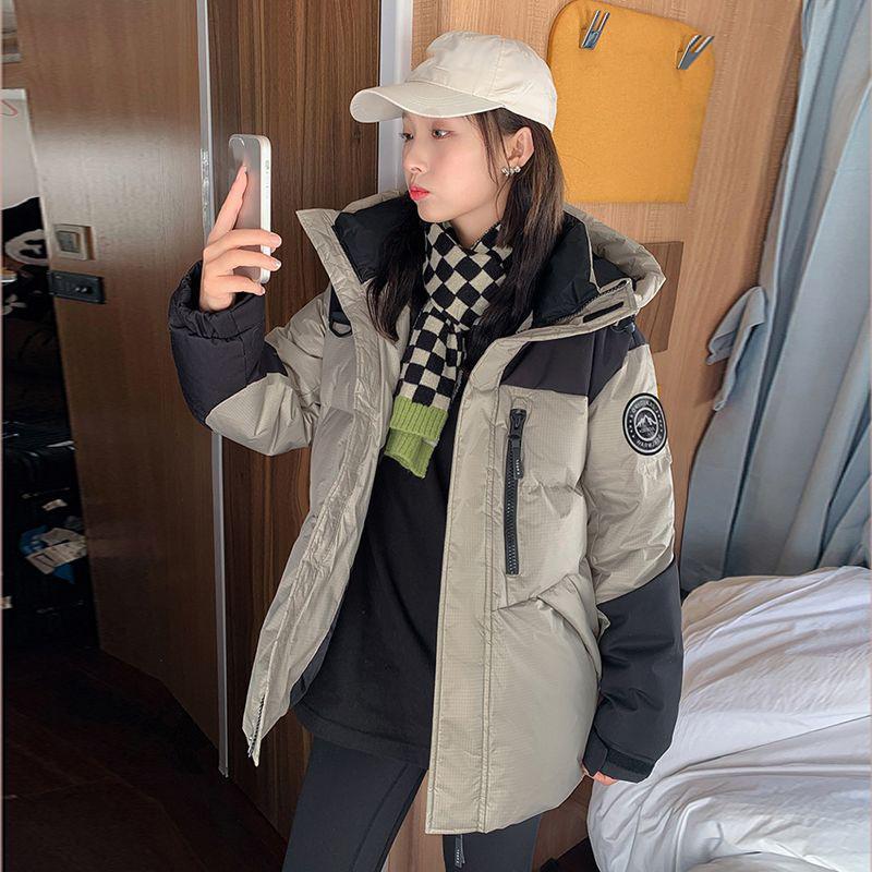 Autumn and Winter Down and Cotton Jackets for Female Workers Clothing , Thick Korean Cotton Jackets, Couple Jackets