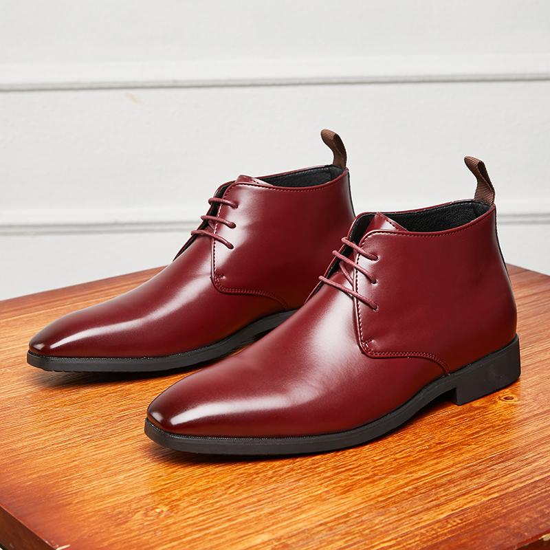 Simple Style Men's Chelsea Boots Black Fashion Breathable Business Formal Social Handicraft Chinese Leather Large Size 48