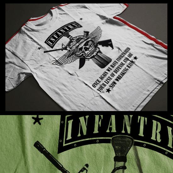 

Infantryman t-shirt military Combat Veteran Iraq War Infantry Tactical assault XL