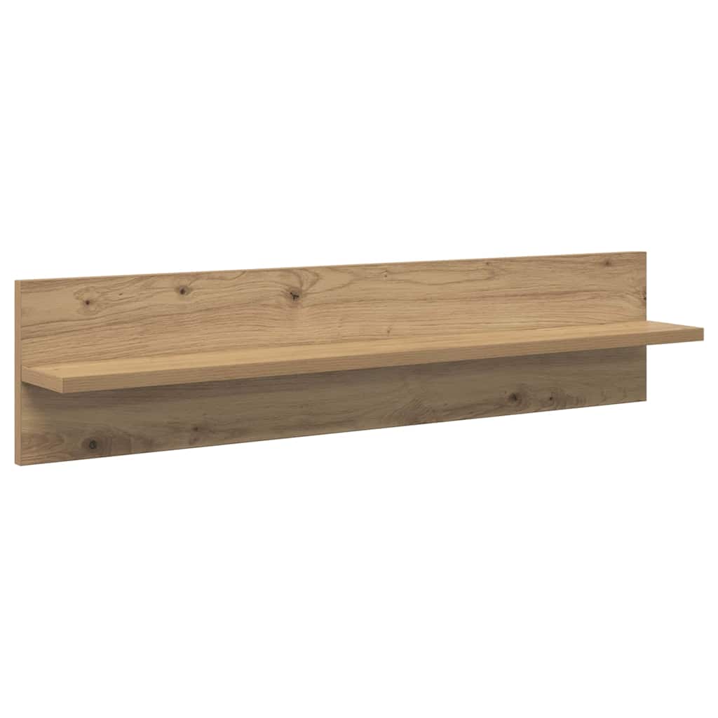 Wall Shelf Set 4 pcs Artisan Oak Finish 80 x 11.5 x 18 cm Engineered Wood