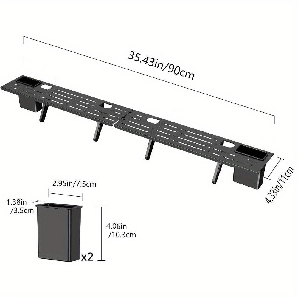 For TV Top Shelf Adjustable Computer Monitor Top Shelf,Stable for TV Top Storage Bracket Clamp-on Computer Screen Shelf for Home