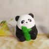Wooden Panda Decor With Keychain Pendant For Home Gift And Collection