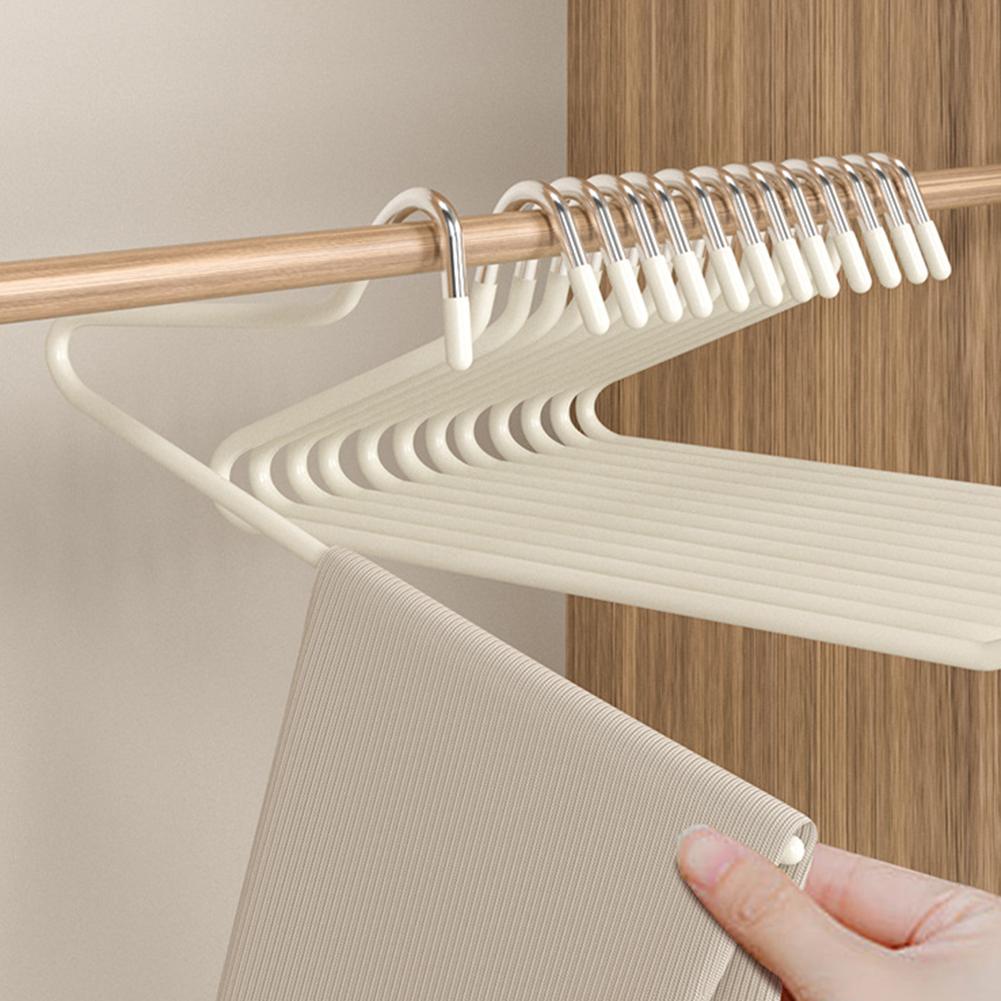 10pcs Coat Hanger Non-slip Trouser Hanger Pull Telescopic Z-shaped Open Clothes Hanger Clothing Organizer For Home Closet