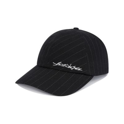 YESEYESEE Pinstripe Ball Cap Black