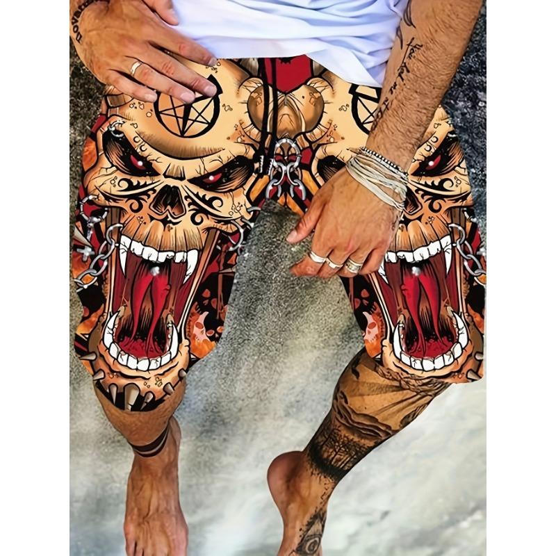 Men s Beach Shorts Digitally Printed Casual Shorts M