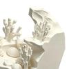 Decorative Aquarium Hideout 3D Printed Coral Cave Decoration for Small Fish Shrimp, Tank Miniature Landscape Decor Hideout, Realistic Hollow Ornament